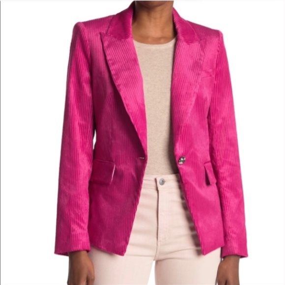 Veronica Beard Lia Corduroy Dickey Jacket Pink 2 - Picture 1 of 13